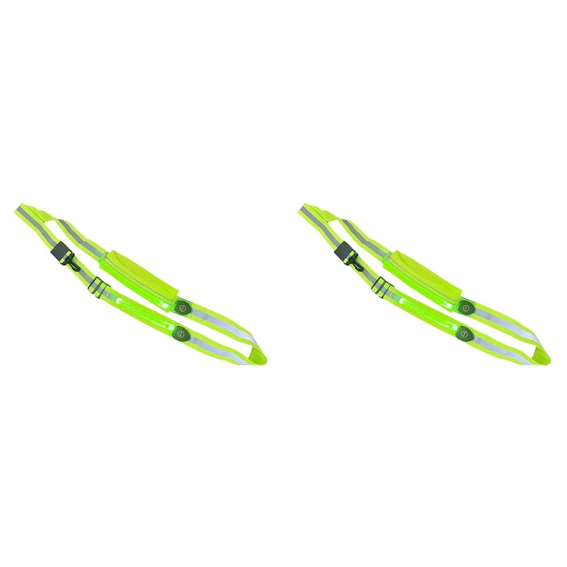 High And Running Gear - BTLIFE-2X LED Reflective Belt Sash With