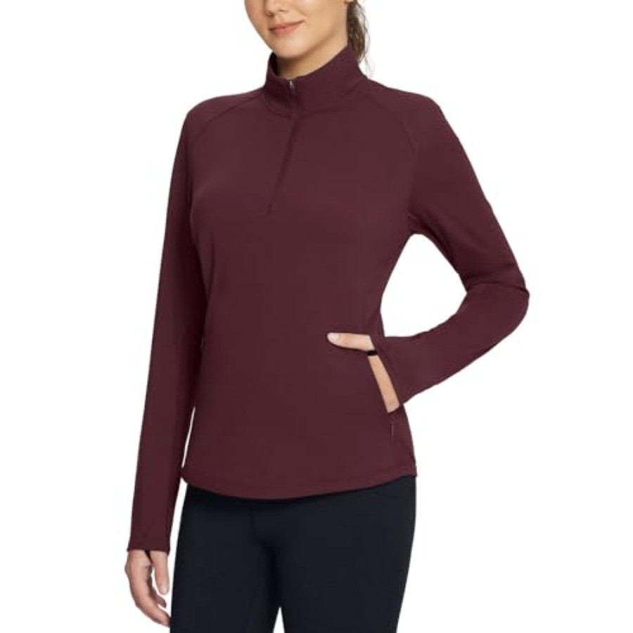 Winter Running Gear Jacket - Women's Fleece Pullover Jacket Water Resistant