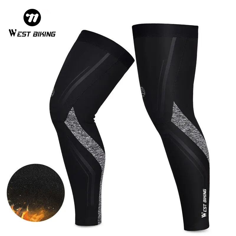 Running Gear Parts - WEST BIKING Warm Leg Sleeves Running