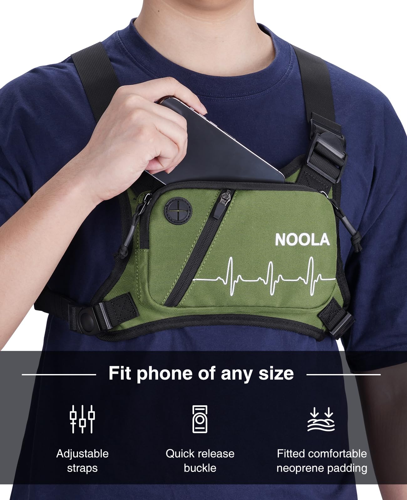 Chest Pack Running Vest Reflec - огляд і ціна Reflective Running Gear Vest