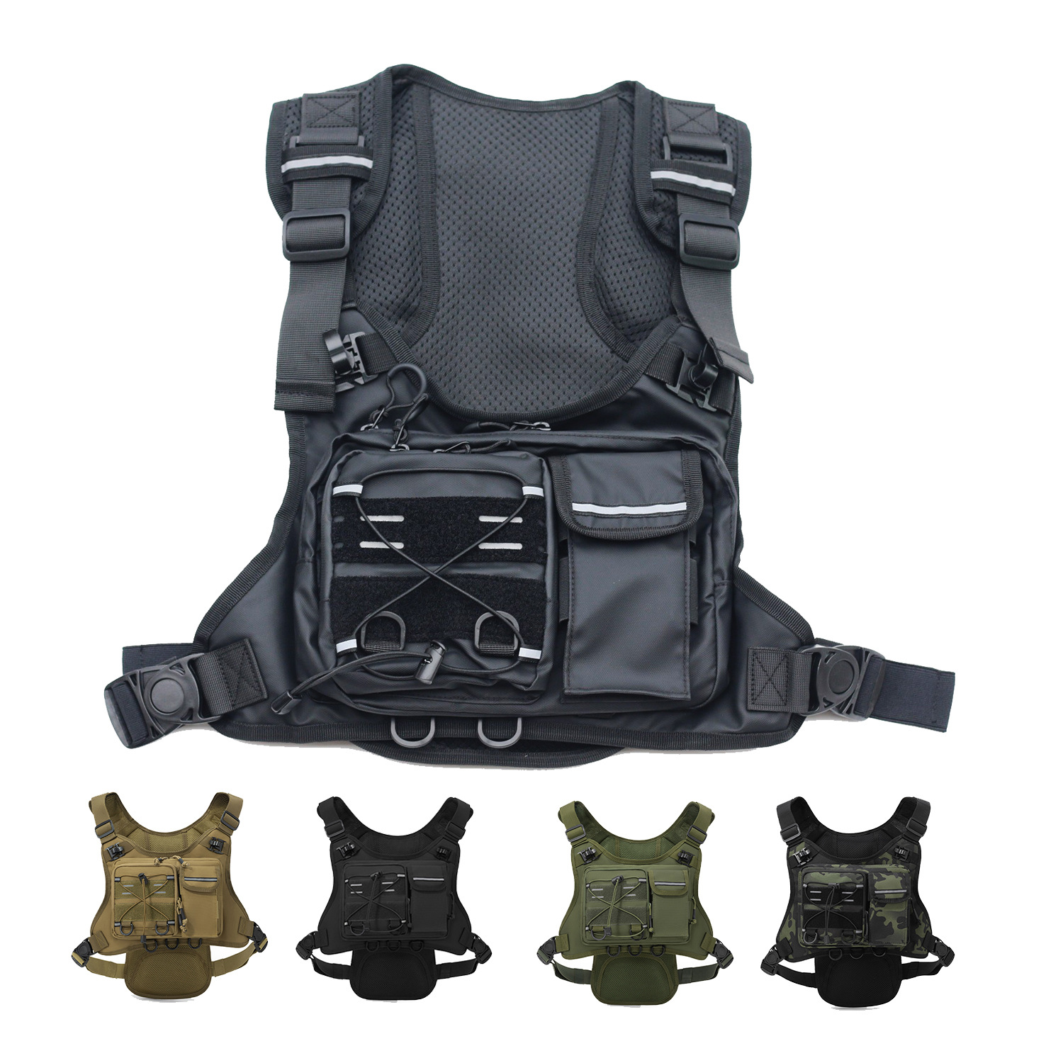 Tactical Vest Chest Bag Lightw - огляд і ціна Reflective Running Gear Vest