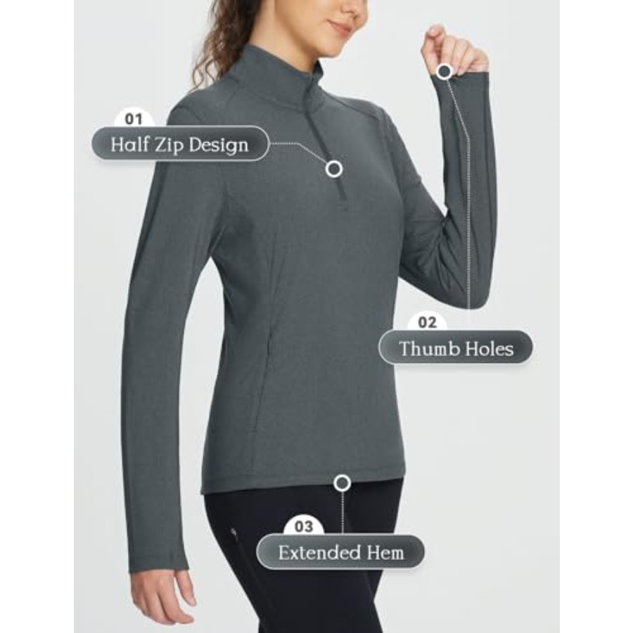 Women's Fleece Pullover Jacket - огляд і ціна Winter Running Gear Jacket