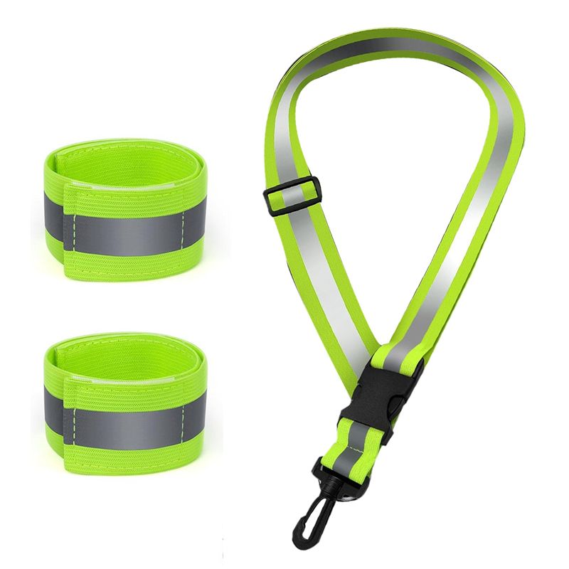 A04G-Reflective Sash For Walki - огляд і ціна Running Gear Green