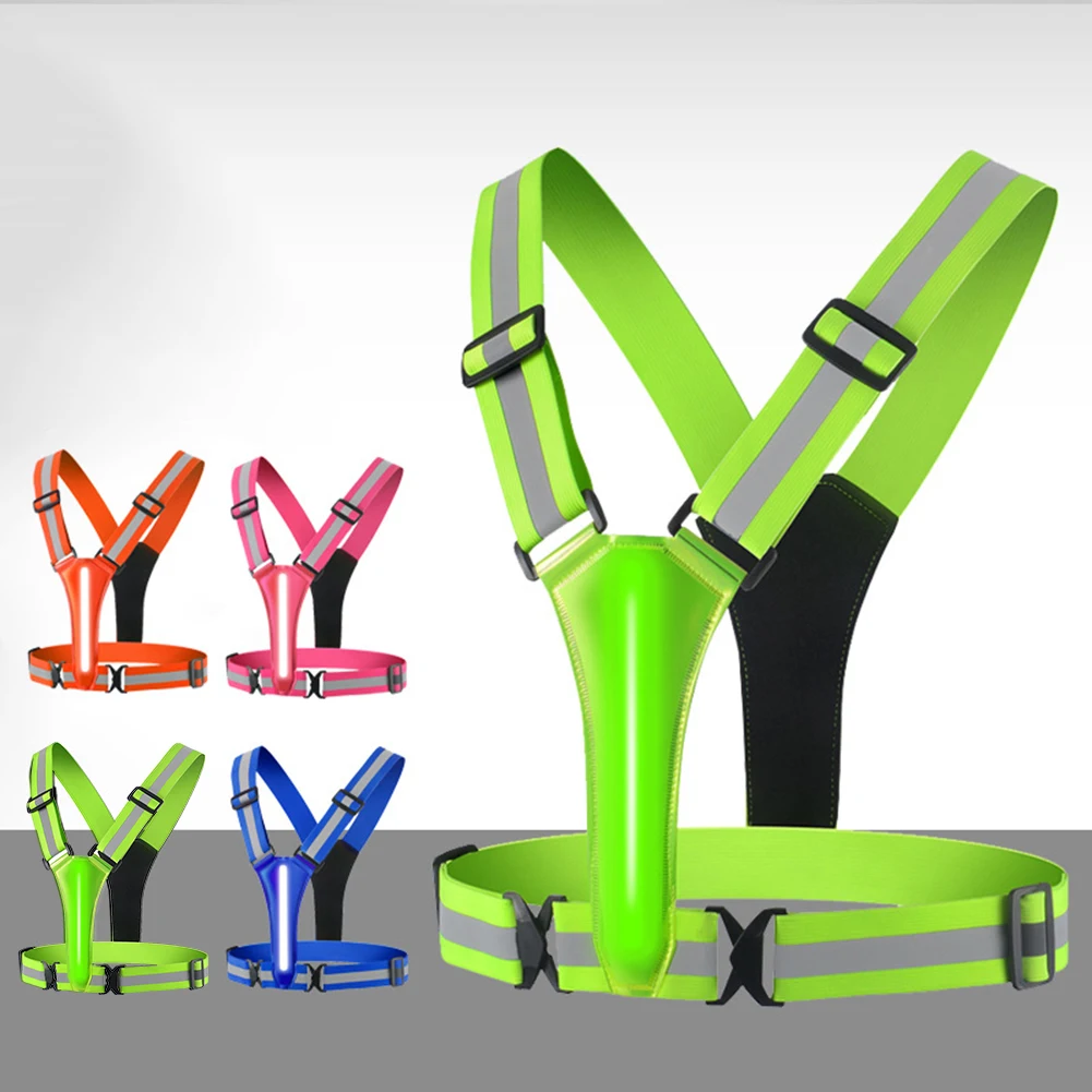 LED Running Vest USB Rechargea - огляд і ціна Reflective Running Gear Vest