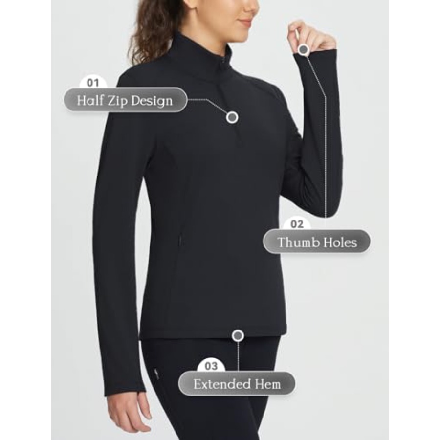 Women's Fleece Pullover Jacket - огляд і ціна Winter Running Gear Jacket