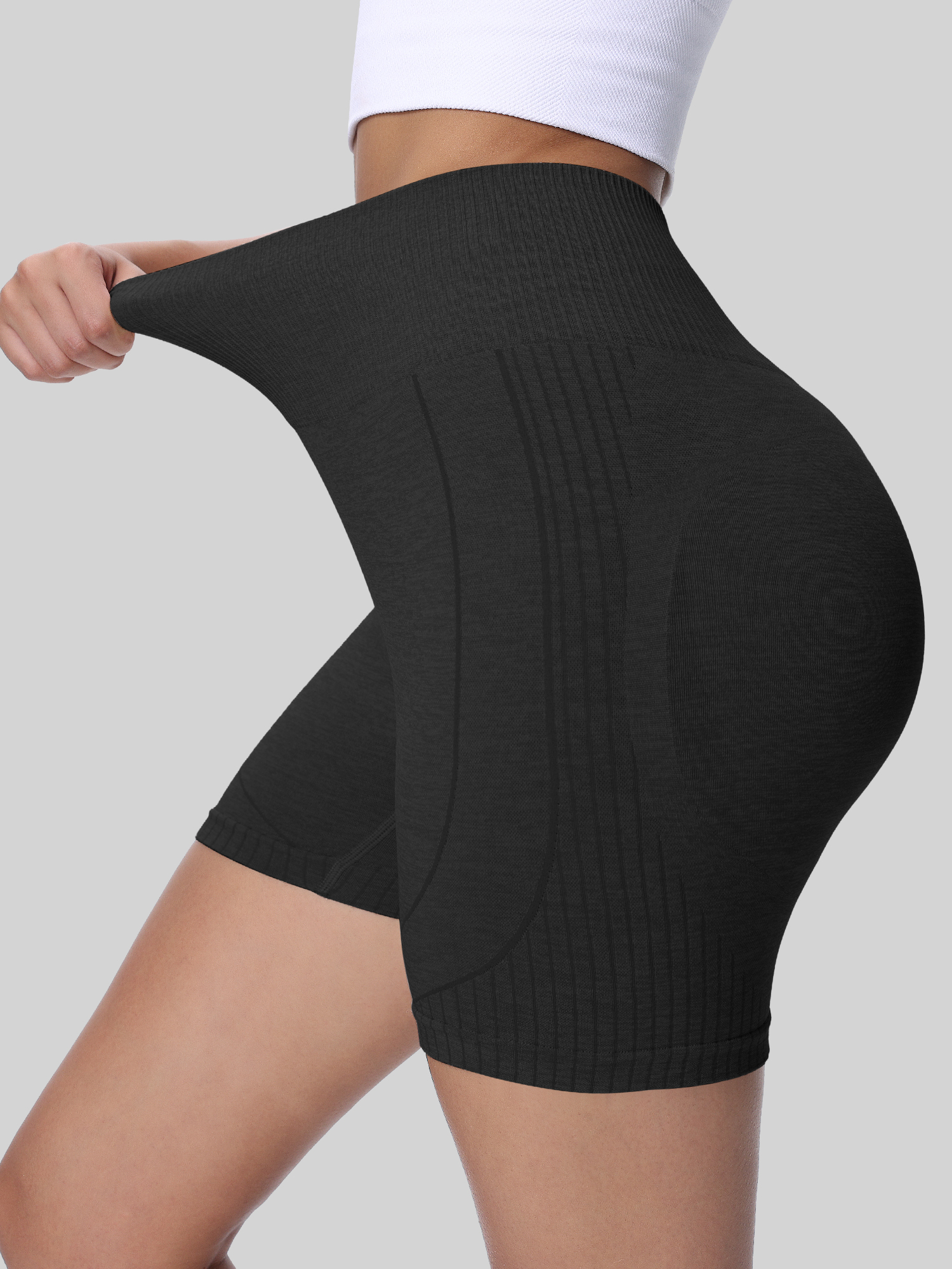 High Waist Elastic Yoga Shorts - огляд і ціна High And Running Gear