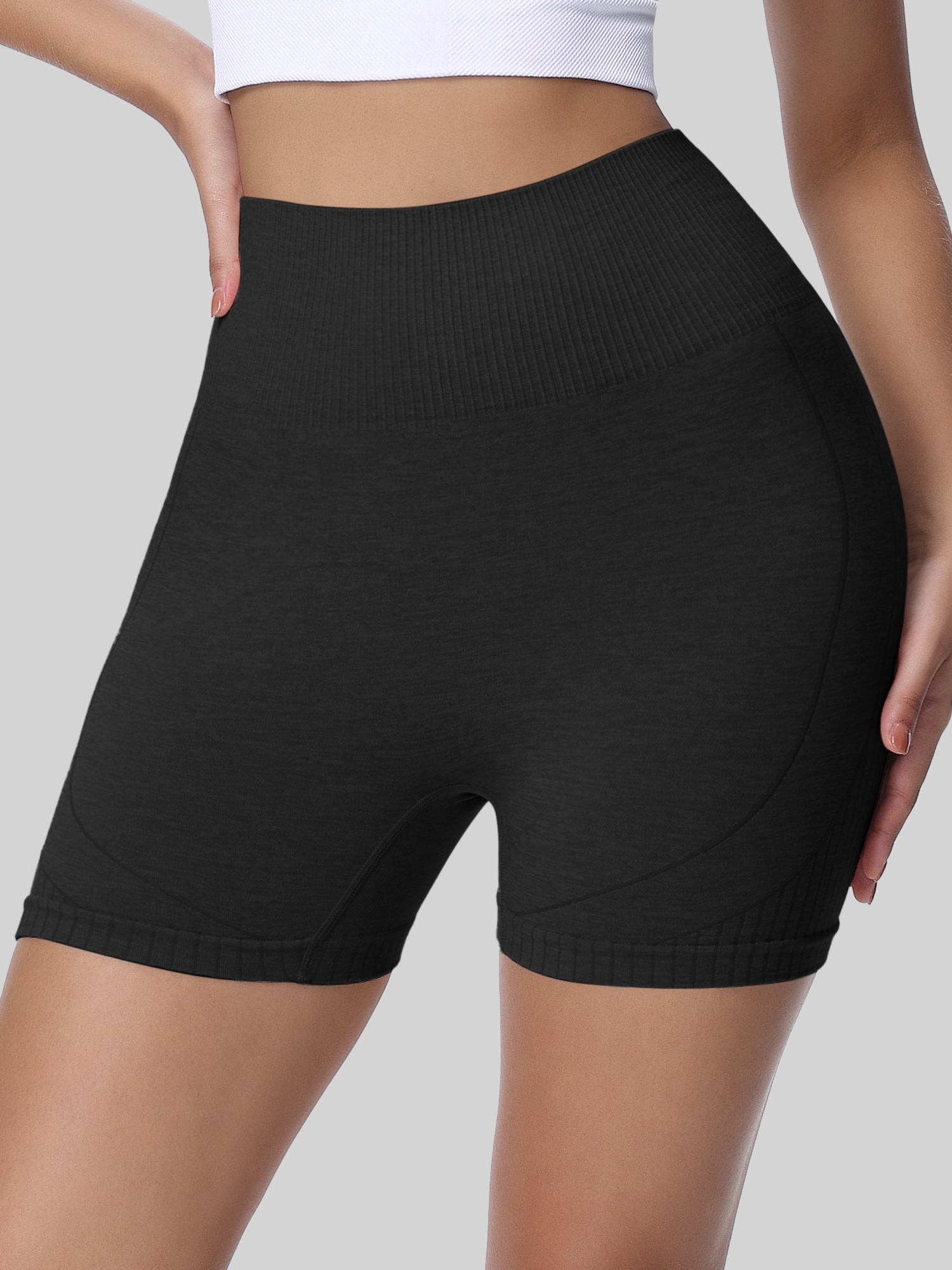 High Waist Elastic Yoga Shorts - огляд і ціна High And Running Gear