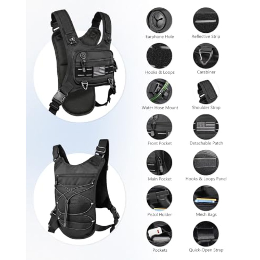 Running Vest with 2L Water Bla - огляд і ціна Reflective Running Gear Vest
