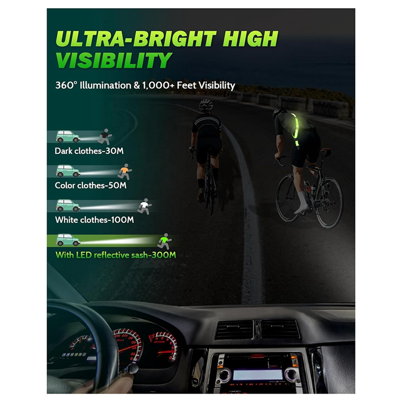 NEW-LED Reflective Belt Sash W - огляд і ціна High And Running Gear