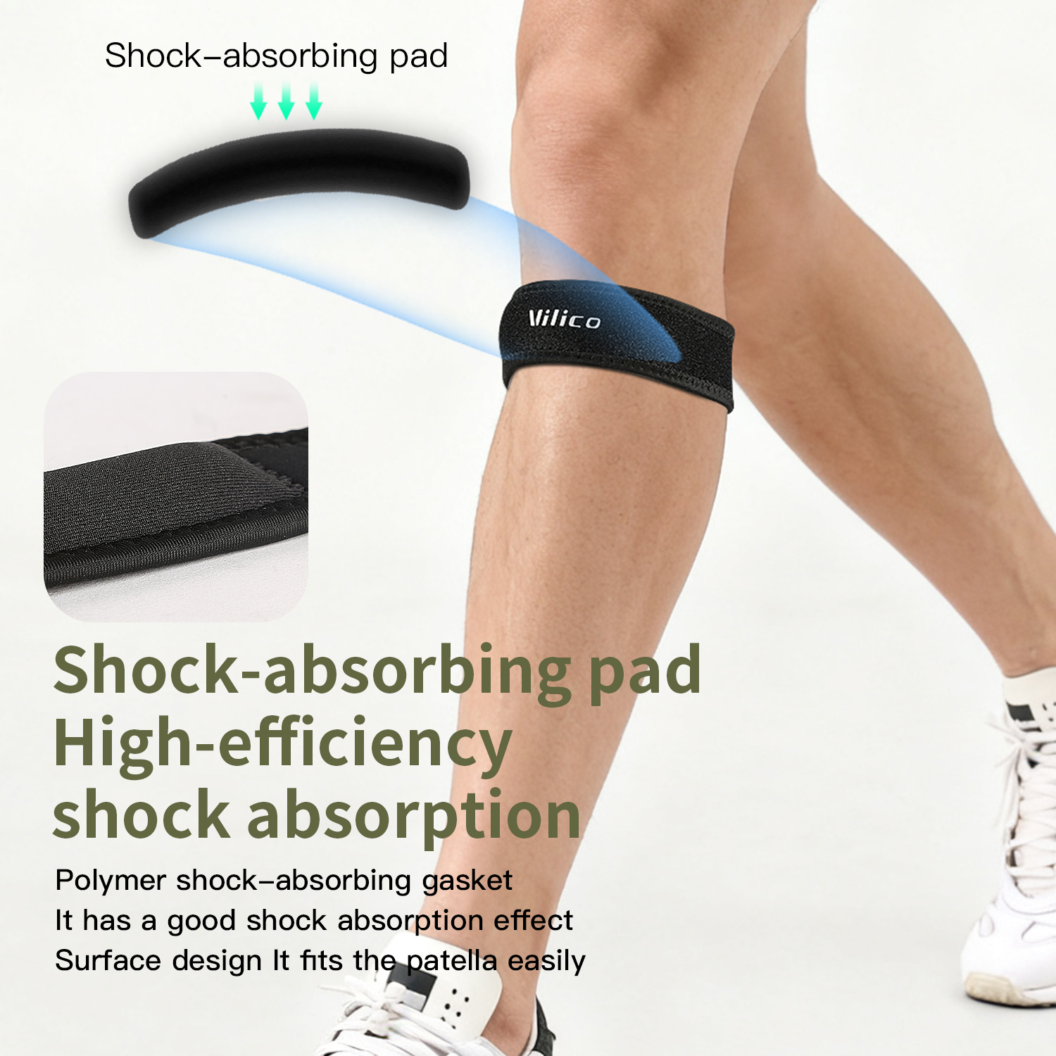 1PC Patella Kneecap Band Silic - огляд і ціна Running Gear Parts