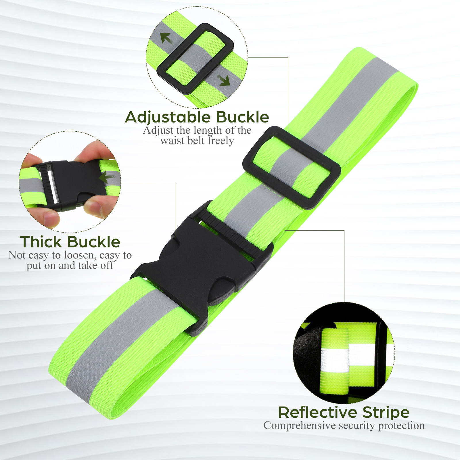 Safety Reflective Belt Fluores - огляд і ціна High And Running Gear
