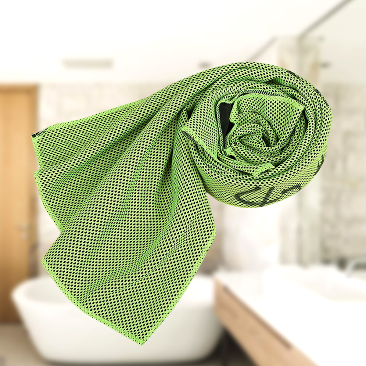 Cooling Towel 27x77cm Green In - огляд і ціна Running Gear Green