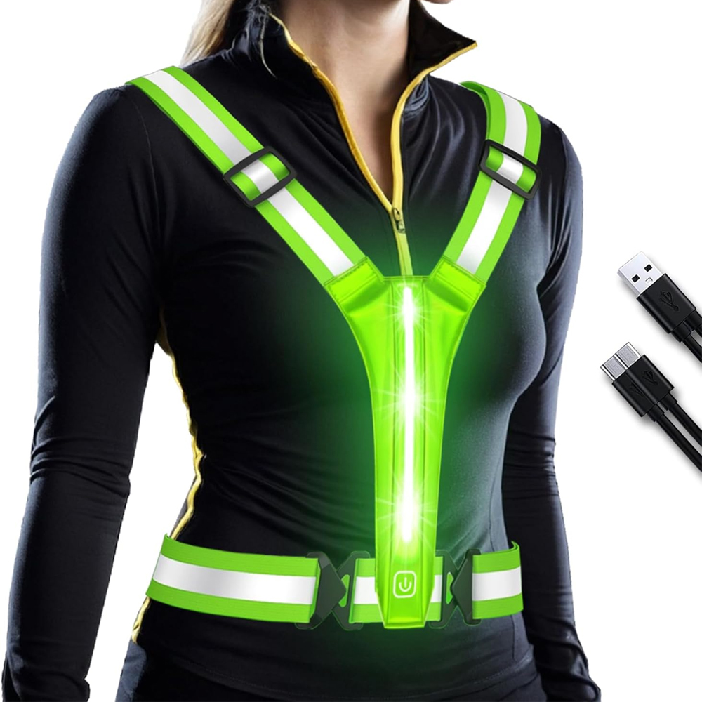 LED Reflective Vest Running Ge - огляд і ціна Reflective Running Gear Vest